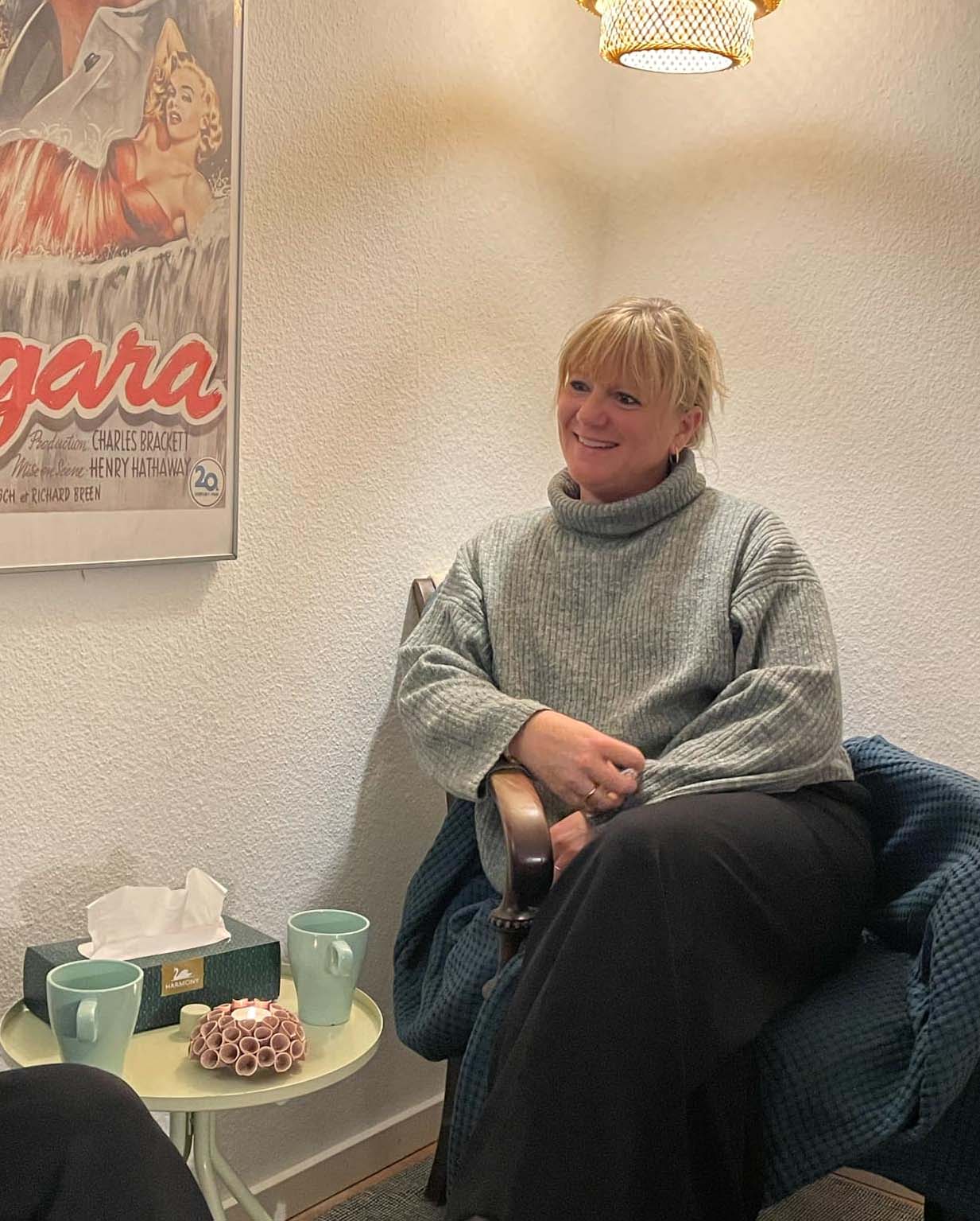 Rikke i terapisession